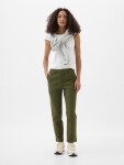 GAP Kalhoty kapsami Mid-Rise Downtown Khaki Dámské