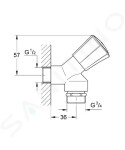 GROHE - Costa L Připojovací ventil pro pračku, chrom 30008001