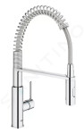 GROHE - Get Dřezová baterie s flexibilním ramenem a sprškou, chrom 30361000