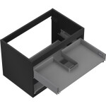 MEXEN - Box-A skříňka pro umyvadlo 70, 2 zásuvky, černá mat 91AX0-0700-470-2-71