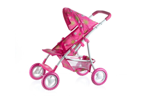 Kočárek pro panenky sportovní se stříškou