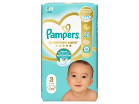 Pampers Premium Care, vel. 3, 60 ks