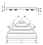 HANSGROHE - AddStoris S Polička rohová, chrom 41761000