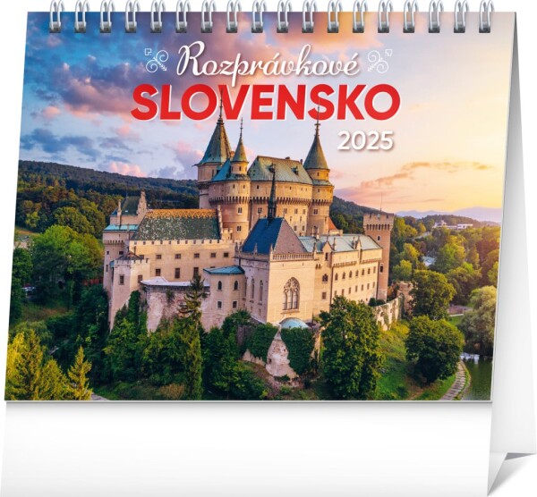 NOTIQUE Stolový kalendár Rozprávkové Slovensko 2025, 16,5 x 13 cm Slovensky