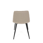 Jídelní židle, béžová, sametová látka, DCL-X7015 CAP2