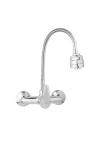 JB Sanitary Nástěnná baterie SLIM, rozteč 150 mm, pružné ramínko A10 38 90