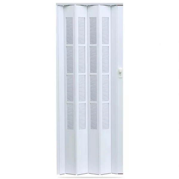 Shrnovací dveře Crystalline glass bílé 860mm