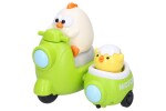 Slepička a kuře na motorce 9,5 cm