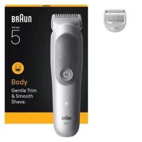 Braun BG5500 BodyGroomer šedá / Zastřihovač / Pánský / Celé tělo / voděodolný / SkinGuard (7500435244787)