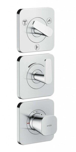 AXOR - Citterio C Termostatická baterie pod omítku, pro 3 spotřebiče, chrom 49710000