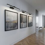 Koupelnové nástěnné LED svítidlo APP1867-1W 60 cm Black OSW-66023
