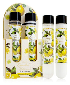 Set koupelový ESSENTIAL BOTANICALS v dárkové krabičce Citron a bergamot 2x 60ml