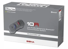 Sena 10R šedá / Motocyklová handsfree souprava / Bluetooth 4.1 / dosah 900 m / 4 uživatelé (10R-02)