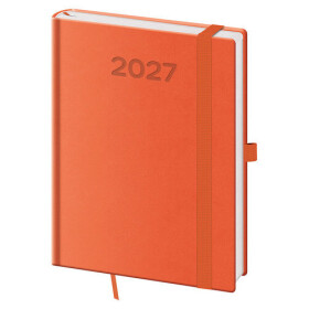 Diář 2027 denní B6 Print Pop - oranžová