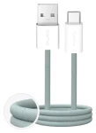 Puro Fabrik 2.0 zelená / Datový kabel USB-A - USB-C / opletený / 10 W / 1,5 m