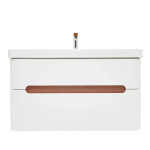 Koupelnová skříňka s umyvadlem a baterií SAT Fusion 97,5x53x45 cm bílá matná mat SATFUSION2100WUBA SATFUSION2100WUBA