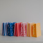 Eulenschnitt Papírový sáček Dots and Stripes 21 × 15 cm – set 6 ks, multi barva, papír