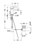 DURAVIT - A.1 Umyvadlová baterie s výpustí, chrom A11010001010