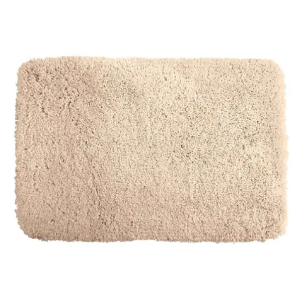 Spirella HIGHLAND koupelnová předložka vysoký vlas 60 x 90 cm béžová / mikrovlákno (7610583130655)