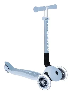 Koloběžka JUNIOR FOLDABLE LIGHTS ECOLOGIC borůvková / Tříkolová skládací / od 2 let / nastavitelná výška (692-501-2)