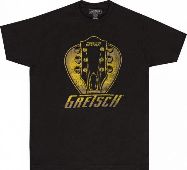 Gretsch Headstock Pick T-Shirt, Black, Small