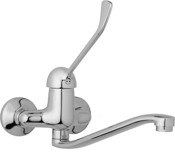 JB Sanitary Nástěnná dřezová a umyvadlová baterie SLIM, rozteč 100 mm, s lékařskou pákou A20 30 40