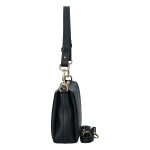 Trendy dámská kožená crossbody kabelka Inka, černá