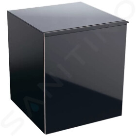 GEBERIT - Acanto Boční skříňka 450x520 mm se zásuvkou, černá 500.618.16.1