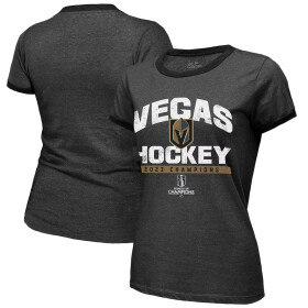 Fanatics Dámské tričko Vegas Golden Knights 2023 Stanley Cup Champions Ringer Tri-Blend Velikost: