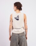 Thinking MU Swimmers Ecru Robbie Knitted Vest ECRU M