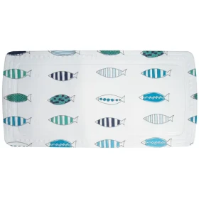 Spirella SANTORINI protiskluzová podložka do vany rybičky motiv / PVC / 71 x 36 cm (7610583192493)