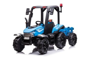 Mamido Dětský elektrický traktor s přívěsem BLT modrý