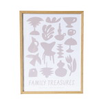 Bella Rose Plakát Family Treasures Beige / Cream 30 x 40 cm, béžová barva, papír