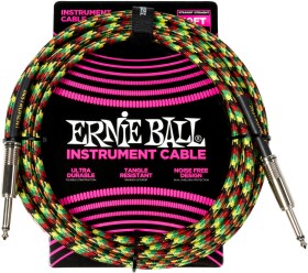 Ernie Ball Braided Instrument Cable Straight/Straight 3m Good Vibratio