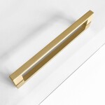 REA/S - Sprchový kout City 80x100 Brush Gold + bílá sprchová vanička Savoy KPL-K74501