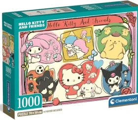 CLEMENTONI Puzzle Hello Kitty a přátelé: Roztomilá koláž