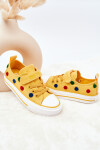 Children's Sneakers With Velcro BIG STAR JJ374056 Yellow