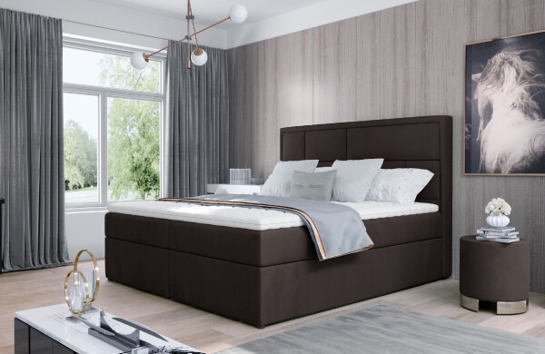 Boxspring Meron Rozměr: 140 x 200 cm, látka: Monolith 29