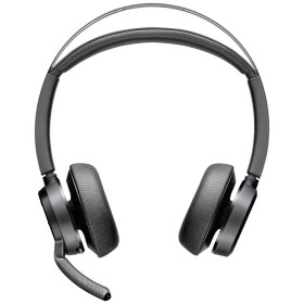 HP Poly Voyager Focus 2 Počítače Sluchátka On Ear Bluetooth® stereo černá Potlačení hluku regulace hlasitosti, Vypnutí zvuku mikrofonu