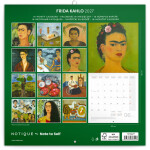 Nástěnný kalendář poznámkový 2027 Notique Frida Kahlo, 30 x 30 cm