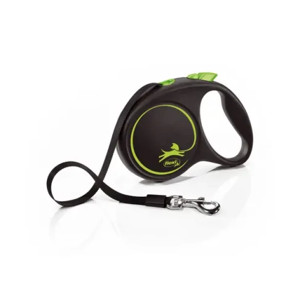 Flexi Black Design M 5m/25kg zelená / Vodítko (348589)