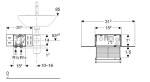 GEBERIT - Příslušenství Souprava pro hrubou montáž pro umyvadlové stojánkové baterie, s funkčním boxem pod omítku 116.130.00.1