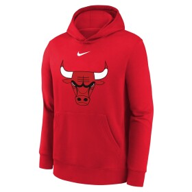 Nike Dětská mikina Chicago Bulls NBA Logo Club Hoodie Červená (YOUTH)