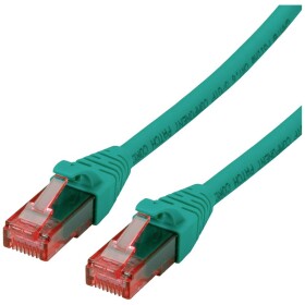 Roline 21.15.2533 RJ45 síťové kabely, propojovací kabely CAT 6 U/UTP 3.00 m zelená nestíněný, bez halogenů, samozhášecí 1 ks