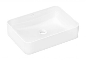 HANSGROHE - Xuniva Q Umyvadlo na desku, 55x40 cm, bez přepadu, SmartClean, bílá 61075450