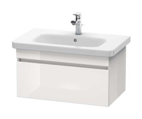 DURAVIT - DuraStyle Umyvadlová skříňka 40x73x45 cm, 1 zásuvka, lesklá bílá DS638102222