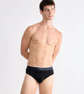 Pánské slipy EVER Ease Brief 2P - BLACK - černé 0004 - SLOGGI BLACK L
