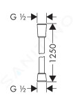 AXOR - Sprchové hadice Sprchová hadice 1250 mm, chrom 28622000