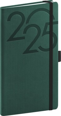 Diář 2025: Ajax zelený, kapesní, 15,5 cm