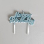 Dortisimo Svíčka Happy Birthday modrá